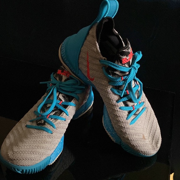 Nike Teal and Gray LeBron - Picture 2 of 5